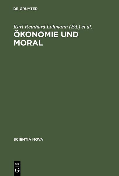 Produktbild: &Ouml;konomie und Moral