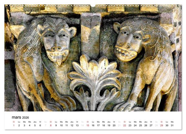 Produktbild: Abbatiale de Conques (Calendrier mural 2026 DIN A2 vertical) calendrier de bureau