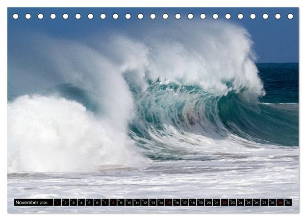 Produktbild: Hawai'i Wellen (Tischkalender 2026 DIN A5 quer), CALVENDO Monatskalender