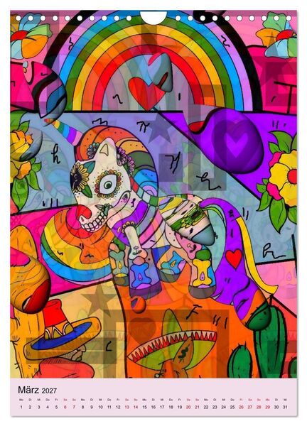 Produktbild: Nico Bielows Dia los Muertos (Wandkalender 2027 DIN A4 hoch), CALVENDO Monatskalender