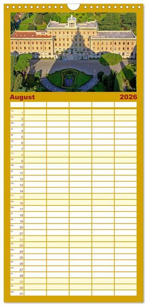 Produktbild: Familienplaner 2026 - Rom - Monumente f&uuml;r die Ewigkeit mit 5 Spalten (Wandkalender, 21 x 45 cm) CALVENDO