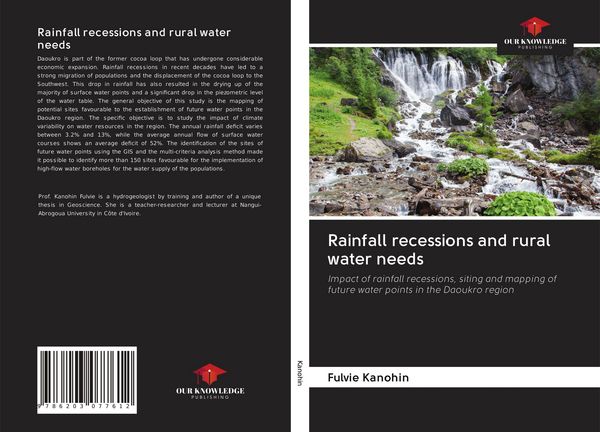 Produktbild: Rainfall recessions and rural water needs