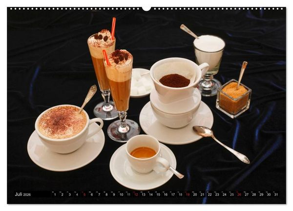 Produktbild: Feine Kaffeevariationen (Wandkalender 2026 DIN A2 quer), CALVENDO Monatskalender