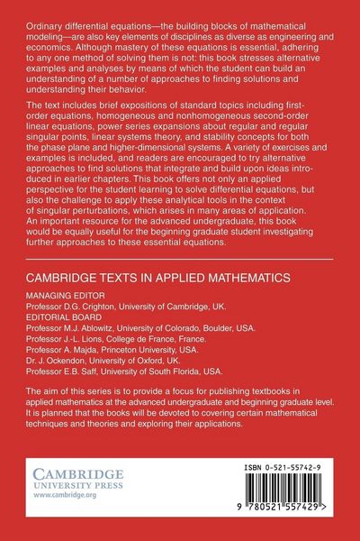 Produktbild: Thinking about Ordinary Differential Equations