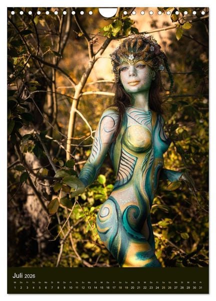 Produktbild: Bodypainting Adventures (Wandkalender 2026 DIN A4 hoch), CALVENDO Monatskalender