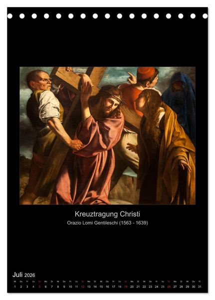Produktbild: Jesus Christus - Das Leben Christi auf Gem&auml;lden der alten Meister (Tischkalender 2026 DIN A5 hoch), CALVENDO Monatskalender