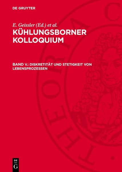 Produktbild: Diskretit&auml;t und Stetigkeit von Lebensprozessen