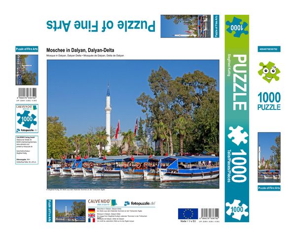 Produktbild: CALVENDO Puzzle Moschee in Dalyan, Dalyan-Delta | 1000 Teile Lege-Gr&ouml;&szlig;e 64x48cm Foto-Puzzle f&uuml;r gl&uuml;ckliche Stunden
