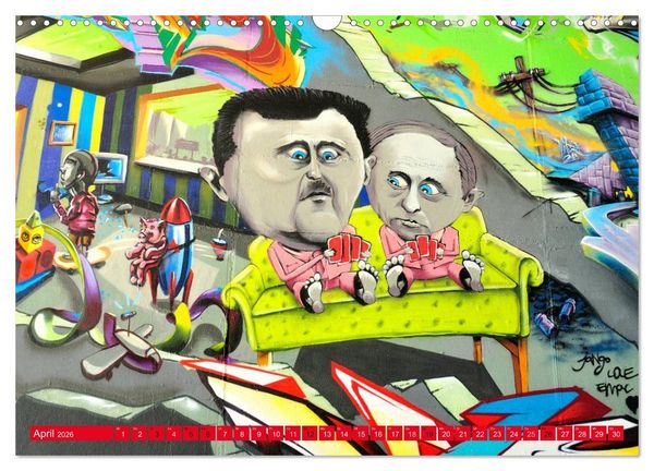 Produktbild: Graffiti ist Kult (Wandkalender 2026 DIN A3 quer), CALVENDO Monatskalender