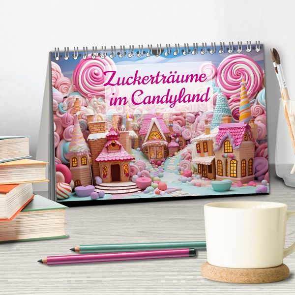 Produktbild: Zuckertr&auml;ume im Candyland (Tischkalender 2026 DIN A5 quer), CALVENDO Monatskalender