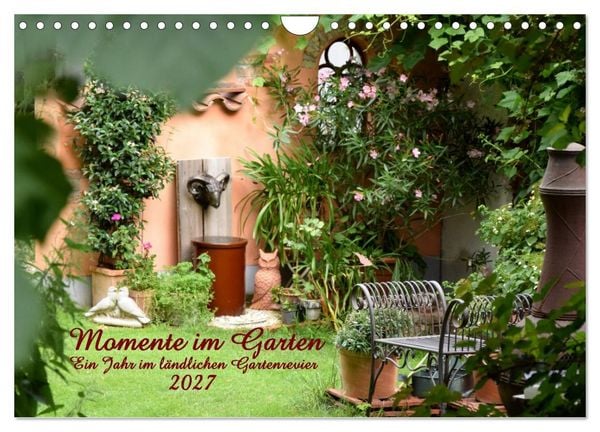 Produktbild: Momente im Garten (Wandkalender 2027 DIN A4 quer), CALVENDO Monatskalender