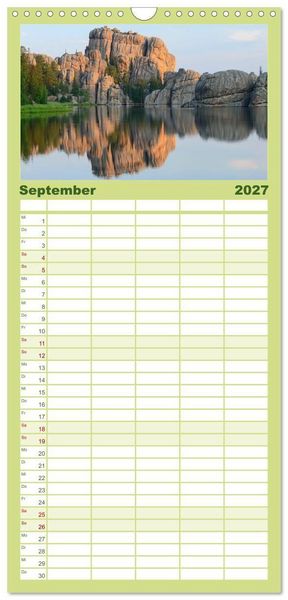 Produktbild: Familienplaner 2027 - Sioux Im Lande von Sitting Bull mit 5 Spalten (Wandkalender, 21 x 45 cm) CALVENDO