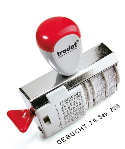 Produktbild: TRODAT&reg; Wort- und Datumstempel 1117, 4 mm deutsch