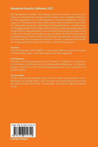 Produktbild: Automotive Acoustics Conference 2021