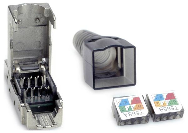 Produktbild: Value 26.99.0371 VALUE feldkonfektionierbarer RJ-45 Stecker Kat.6 (Class E), STP 26.99.0371 Silber 1 St.