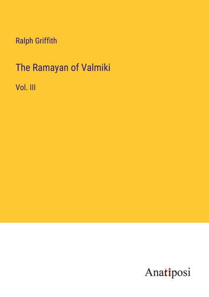 Produktbild: The Ramayan of Valmiki