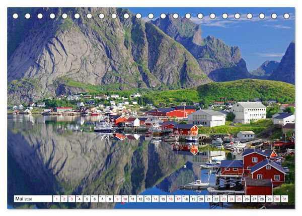 Produktbild: Skandinavische Impressionen - Oasen der Ruhe (Tischkalender 2026 DIN A5 quer), CALVENDO Monatskalender