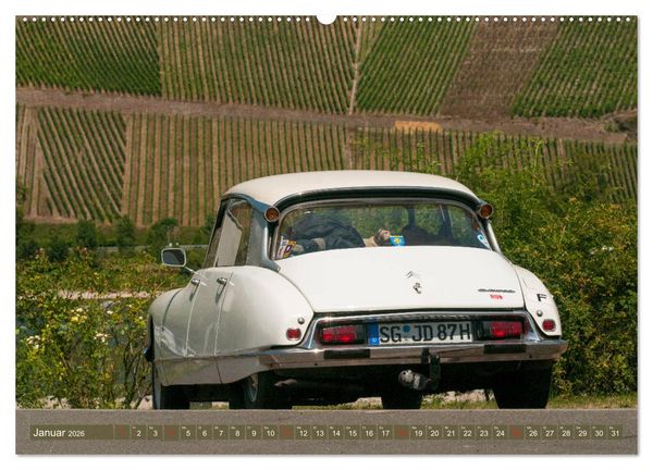 Produktbild: Citro&euml;n DS G&ouml;ttin im Mittelrheintal (hochwertiger Premium Wandkalender 2026 DIN A2 quer), Kunstdruck in Hochglanz
