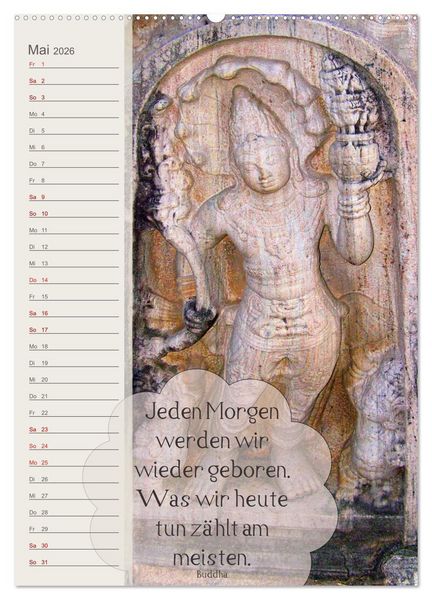 Produktbild: Tempelsch&auml;tze (Wandkalender 2026 DIN A2 hoch), CALVENDO Monatskalender