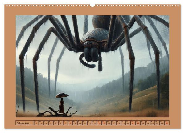 Produktbild: Im Reich der Riesenspinnen (hochwertiger Premium Wandkalender 2026 DIN A2 quer), Kunstdruck in Hochglanz