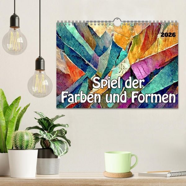 Produktbild: Spiel der Farben und Formen (Wandkalender 2026 DIN A4 quer), CALVENDO Monatskalender