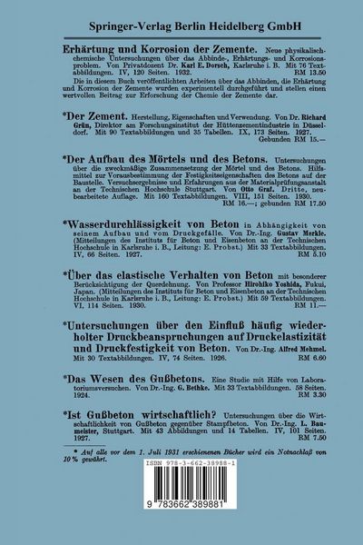 Produktbild: Chemie der Zemente