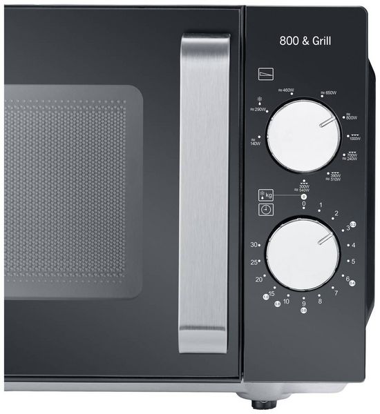 Produktbild: Severin MW 7762 Mikrowelle Schwarz, Edelstahl 800W Grillfunktion