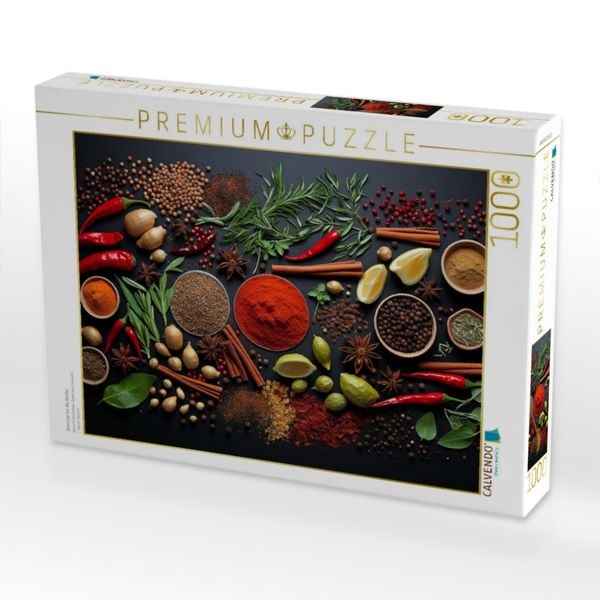 Produktbild: CALVENDO Puzzle Gew&uuml;rze f&uuml;r die K&uuml;che | 1000 Teile Lege-Gr&ouml;&szlig;e 64x48cm Foto-Puzzle f&uuml;r gl&uuml;ckliche Stunden
