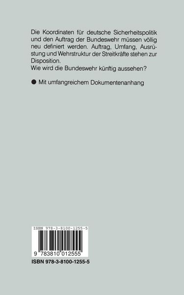 Produktbild: Die Zukunft der Bundeswehr