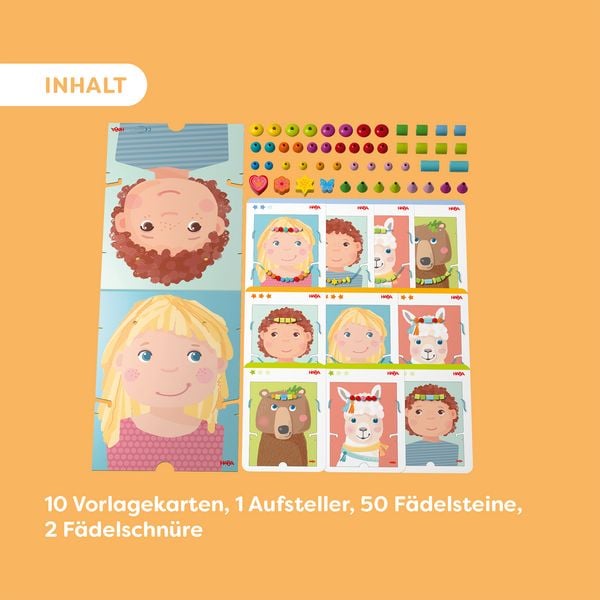 Produktbild: HABA 2012247001 - Jewelry Fun, F&auml;delspiel Schmuckst&uuml;cke, 63-teilig