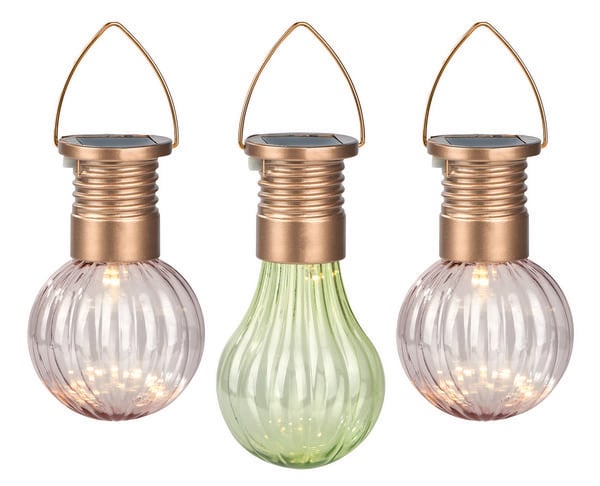 Produktbild: Blatt & Bl&uuml;te Solar-Lichter 3er Set