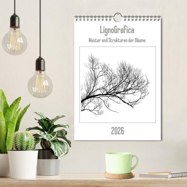 Produktbild: LignoGrafica - Muster und Strukturen der B&auml;ume (Wandkalender 2026 DIN A4 hoch), CALVENDO Monatskalender