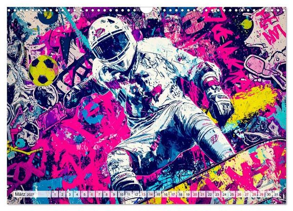 Produktbild: City Beats - Graffiti Dreams (Wandkalender 2027 DIN A3 quer), CALVENDO Monatskalender