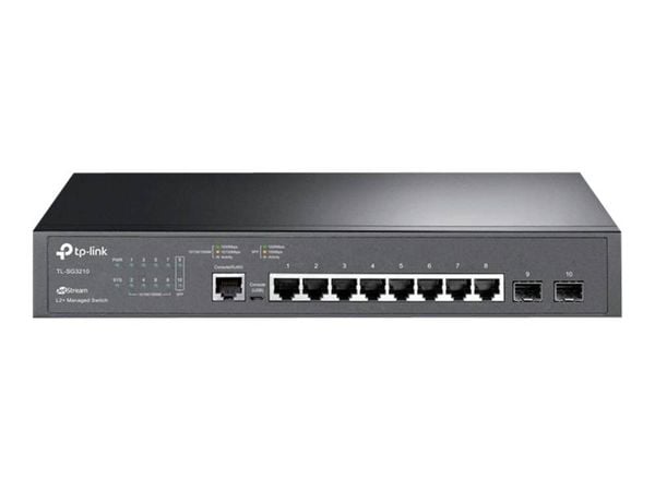 TP-LINK TL-SG3210 Managed Netzwerk Switch 8 + 2 Port 20 GBit/s