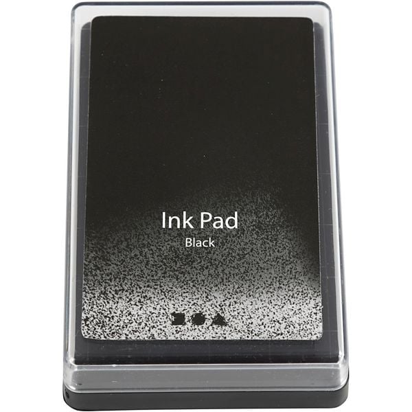 Produktbild: Creativ Company Stempelkissen, H 2 cm, Gr&ouml;&szlig;e 9x6 cm, Schwarz, 1 Stk