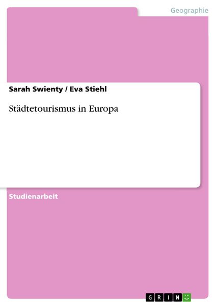 Produktbild: St&auml;dtetourismus in Europa