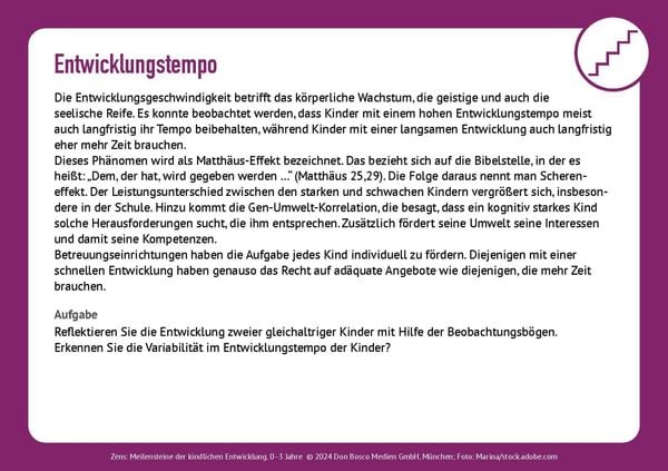 Produktbild: Meilensteine der kindlichen Entwicklung