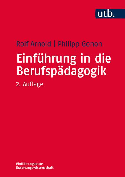 Produktbild: Einf&uuml;hrung in die Berufsp&auml;dagogik