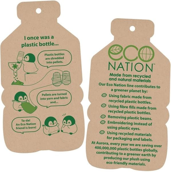 Aurora World - Eco Nation - Mini Elefant, 13 cm