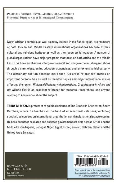 Produktbild: Historical Dictionary of International Organizations in Africa and the Middle East