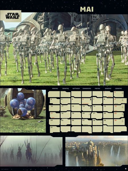 Produktbild: Star Wars Broschur XL Kalender 2027