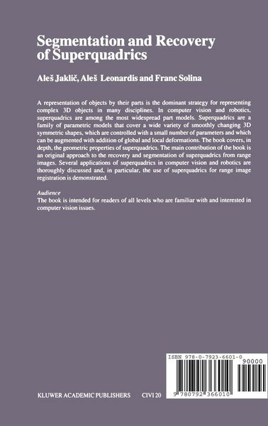 Produktbild: Segmentation and Recovery of Superquadrics