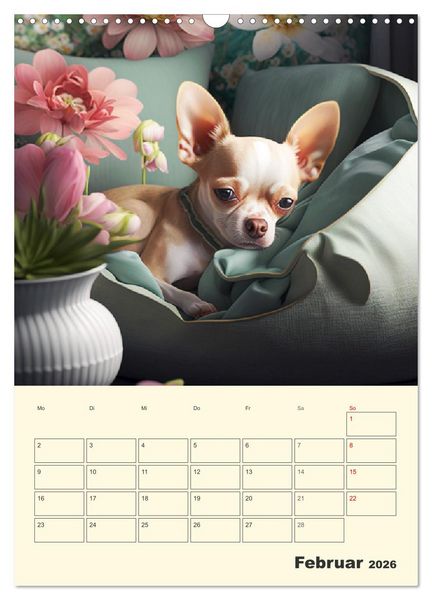Produktbild: Witzige Chihuahuas. Gl&uuml;ckliche Temperamentb&uuml;ndel (Wandkalender 2026 DIN A3 hoch), CALVENDO Monatskalender