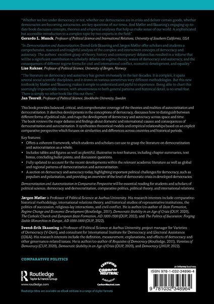 Produktbild: Democratization and Autocratization in Comparative Perspective