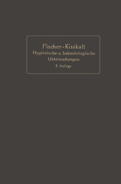 Produktbild: Kurzgefa&szlig;te Anleitung zu den wichtigeren hygienischen und bakteriologischen Untersuchungen