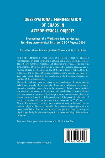 Produktbild: Observational Manifestation of Chaos in Astrophysical Objects