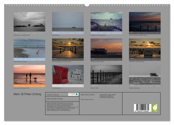 Produktbild: Mein St.Peter-Ording (hochwertiger Premium Wandkalender 2026 DIN A2 quer), Kunstdruck in Hochglanz