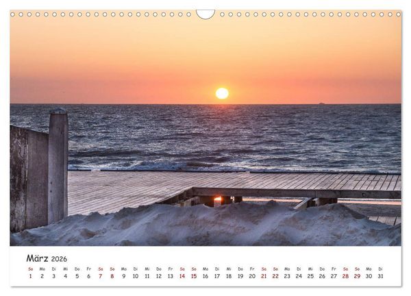 Produktbild: D&uuml;nen und Meer Nordseemomente (Wandkalender 2026 DIN A3 quer), CALVENDO Monatskalender