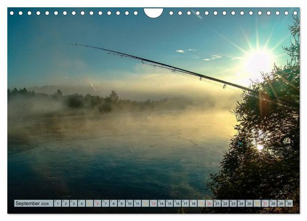 Produktbild: Ruhig werden - Angeln (Wandkalender 2026 DIN A4 quer), CALVENDO Monatskalender