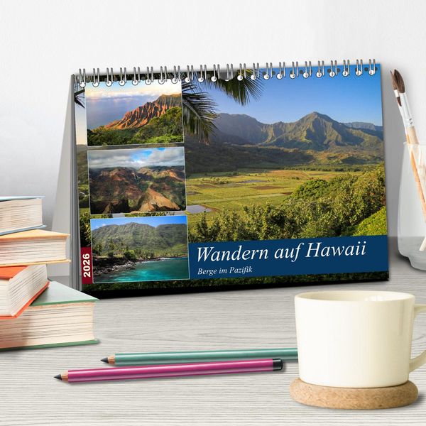 Produktbild: Wandern auf Hawaii - Berge im Pazifik (Tischkalender 2026 DIN A5 quer), CALVENDO Monatskalender